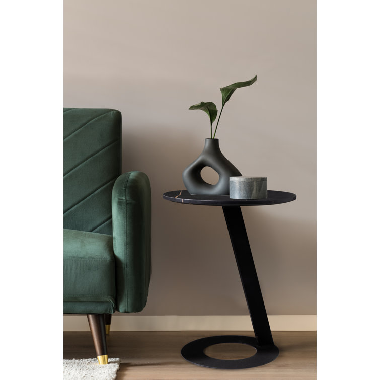 Fairmont Park Agapi Side Black with Gold Marble Top Coffee Table